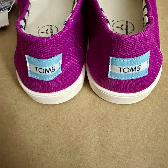 NEW - TOMS Alpargata Cupsole Dark Pink Slip On Flats Size 9.5 - Picture 5 of 7